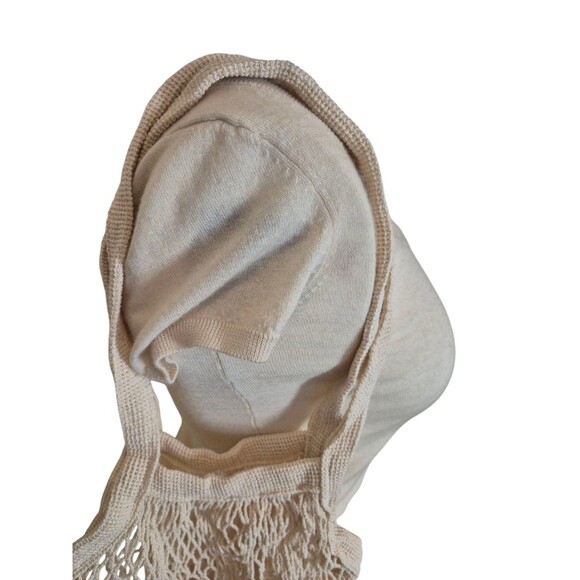 Boho Fishnet Woven Knit Shoulder Bag Ombre Hobo Bag - Picture 3 of 4